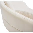  Manufacturer Color_Cream -- Vivacious 169" Cream Velvet Upholstered 3 pc Sectional IMAGE 17