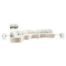 Meridian Vivacious Cream Velvet 3 pc Sectional (3 Boxes) IMAGE 20