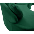  Manufacturer Color_Green -- Vivacious 169" Green Velvet Upholstered 3 pc Sectional IMAGE 14