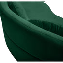  Manufacturer Color_Green -- Vivacious 169" Green Velvet Upholstered 3 pc Sectional IMAGE 17