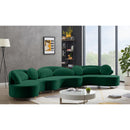  Manufacturer Color_Green -- Vivacious 169" Green Velvet Upholstered 3 pc Sectional IMAGE 3