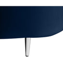  Manufacturer Color_Navy -- Vivacious 169" Navy Velvet Upholstered 3 pc Sectional IMAGE 18
