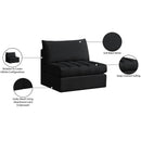 Manufacturer Color_Black -- Meridian Jacob Stationary Fabric Chair IMAGE 8