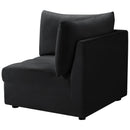 Meridian Jacob Black Velvet Corner IMAGE 8