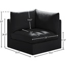  Manufacturer Color_Black -- Meridian Jacob Stationary Fabric Chair IMAGE 9