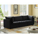  Manufacturer Color_Black -- Meridian Jacob Stationary Fabric Sofa IMAGE 2