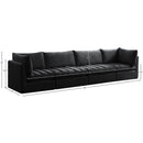  Manufacturer Color_Black -- Meridian Jacob Stationary Fabric Sofa IMAGE 10