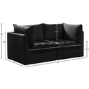  Manufacturer Color_Black -- Meridian Jacob Stationary Fabric Sofa IMAGE 10