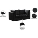  Manufacturer Color_Black -- Meridian Jacob Stationary Fabric Sofa IMAGE 11