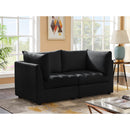  Manufacturer Color_Black -- Meridian Jacob Stationary Fabric Sofa IMAGE 2