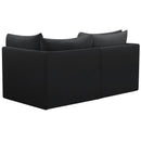  Manufacturer Color_Black -- Meridian Jacob Stationary Fabric Sofa IMAGE 3