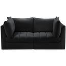  Manufacturer Color_Black -- Meridian Jacob Stationary Fabric Sofa IMAGE 4