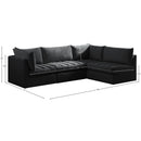  Manufacturer Color_Black -- Meridian Jacob Fabric 4 pc Sectional IMAGE 14