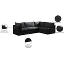  Manufacturer Color_Black -- Meridian Jacob Fabric 4 pc Sectional IMAGE 15