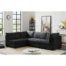  Manufacturer Color_Black -- Meridian Jacob Fabric 4 pc Sectional IMAGE 4