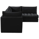  Manufacturer Color_Black -- Meridian Jacob Fabric 4 pc Sectional IMAGE 7