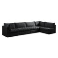  Manufacturer Color_Black -- Meridian Jacob Fabric 5 pc Sectional IMAGE 1