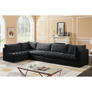  Manufacturer Color_Black -- Meridian Jacob Fabric 5 pc Sectional IMAGE 4