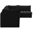  Manufacturer Color_Black -- Meridian Jacob Fabric 5 pc Sectional IMAGE 7