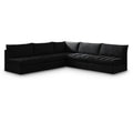  Manufacturer Color_Black -- Meridian Jacob Fabric 5 pc Sectional IMAGE 1