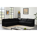  Manufacturer Color_Black -- Meridian Jacob Fabric 5 pc Sectional IMAGE 2