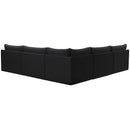  Manufacturer Color_Black -- Meridian Jacob Fabric 5 pc Sectional IMAGE 3