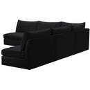  Manufacturer Color_Black -- Meridian Jacob Fabric 5 pc Sectional IMAGE 4