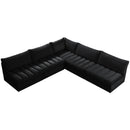  Manufacturer Color_Black -- Meridian Jacob Fabric 5 pc Sectional IMAGE 5