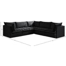  Manufacturer Color_Black -- Meridian Jacob Fabric 5 pc Sectional IMAGE 12