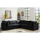  Manufacturer Color_Black -- Meridian Jacob Fabric 5 pc Sectional IMAGE 2