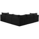  Manufacturer Color_Black -- Meridian Jacob Fabric 5 pc Sectional IMAGE 3