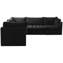  Manufacturer Color_Black -- Meridian Jacob Fabric 5 pc Sectional IMAGE 6