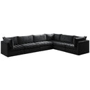  Manufacturer Color_Black -- Meridian Jacob Fabric 6 pc Sectional IMAGE 2