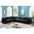  Manufacturer Color_Black -- Meridian Jacob Fabric 6 pc Sectional IMAGE 3