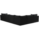  Manufacturer Color_Black -- Meridian Jacob Fabric 6 pc Sectional IMAGE 5