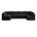  Manufacturer Color_Black -- Meridian Jacob Fabric 6 pc Sectional IMAGE 1