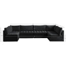  Manufacturer Color_Black -- Meridian Jacob Fabric 6 pc Sectional IMAGE 5
