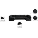  Manufacturer Color_Black -- Meridian Jacob Fabric 6 pc Sectional IMAGE 6