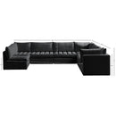  Manufacturer Color_Black -- Meridian Jacob Fabric 7 pc Sectional IMAGE 10