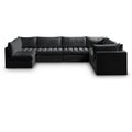  Manufacturer Color_Black -- Meridian Jacob Fabric 7 pc Sectional IMAGE 1