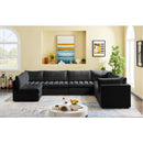  Manufacturer Color_Black -- Meridian Jacob Fabric 7 pc Sectional IMAGE 3