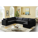  Manufacturer Color_Black -- Meridian Jacob Fabric 7 pc Sectional IMAGE 4