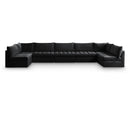  Manufacturer Color_Black -- Meridian Jacob Fabric 7 pc Sectional IMAGE 1