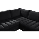  Manufacturer Color_Black -- Meridian Jacob Fabric 7 pc Sectional IMAGE 3