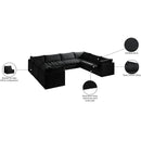  Manufacturer Color_Black -- Meridian Jacob Fabric 8 pc Sectional IMAGE 13