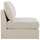  Manufacturer Color_Cream -- Jacob Cream Velvet Upholstered Modular Armless Chair IMAGE 6