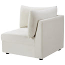  Manufacturer Color_Cream -- Jacob Cream Velvet Upholstered Modular Corner Chair IMAGE 8