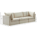  Manufacturer Color_Cream -- Jacob 103" Cream Velvet Upholstered 3 pc Modular Sofa IMAGE 10