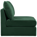  Manufacturer Color_Green -- Jacob Green Velvet Upholstered Modular Armless Chair IMAGE 6