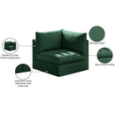  Manufacturer Color_Green -- Jacob Green Velvet Upholstered Modular Corner Chair IMAGE 10